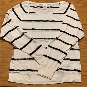 VS Pink Stripped Top